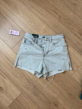 wild fable Light Wash Distressed High-Rise Denim Shorts